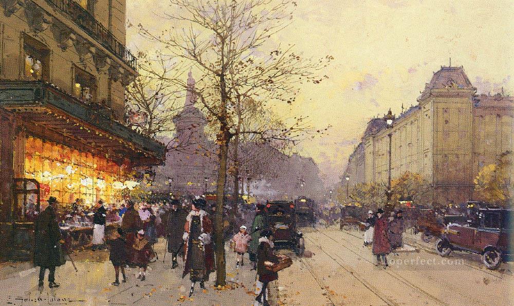 PLACE DE LA REPUBLIQUE PARIS Parisian gouache Eugene Galien Laloue Oil Paintings